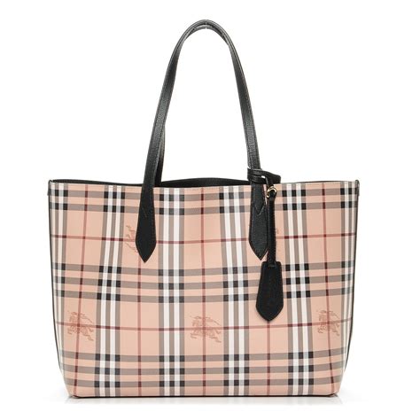 burberry reversible tote waterproof|Burberry medium canvas check tote.